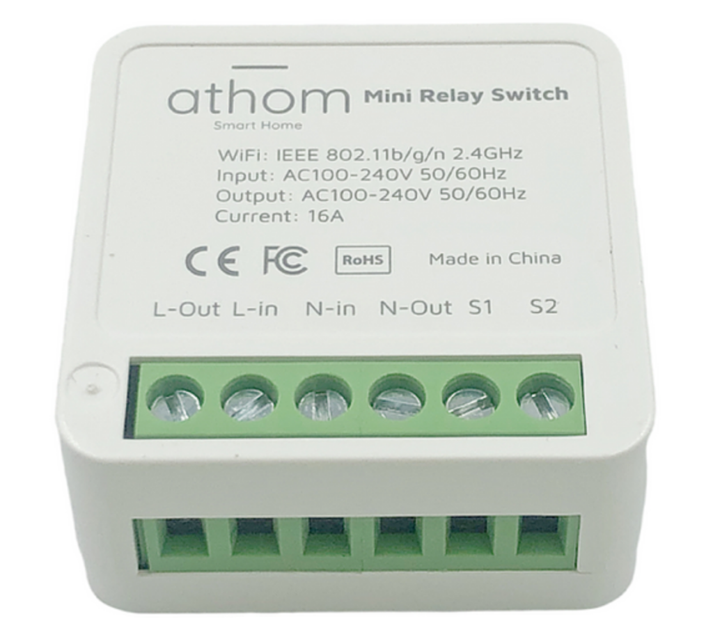 Athom Mini Relay Switch for ESPhome